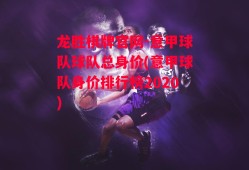 龙胜棋牌官网-意甲球队球队总身价(意甲球队身价排行榜2020)